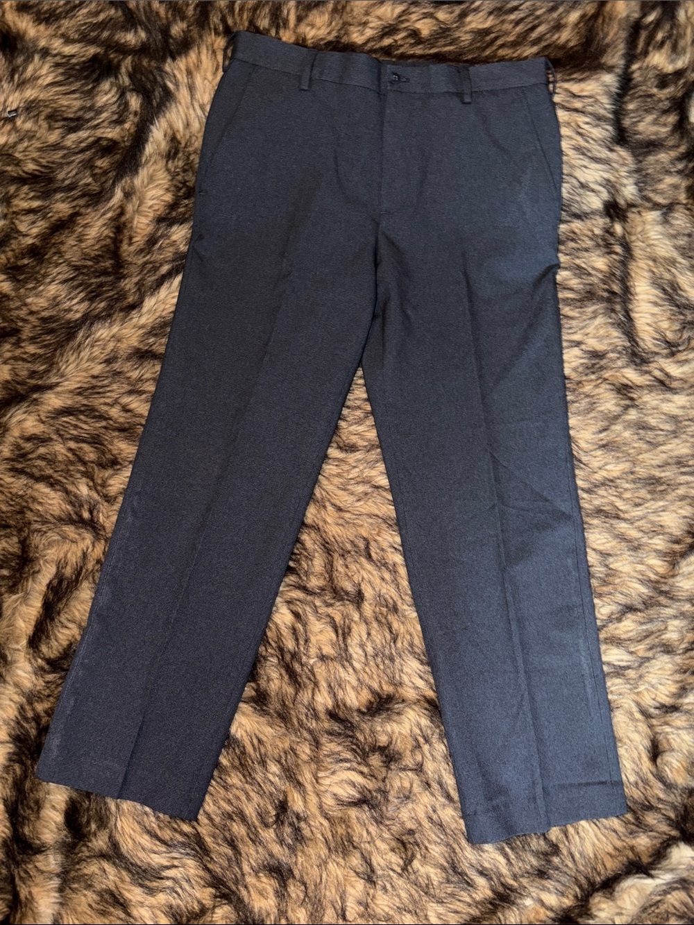 Van Heusen Traveler Straight Dress Pants - Dark Charcoal 33X29